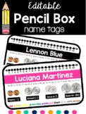 Name Tags for Pencil Box or Desk |Editable