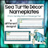 Name Tags for Sea Turtle Classroom Decor