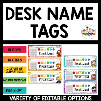 Desk Name s By Teaching Superkids Teachers Pay Teachers