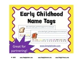 Name Tags or Name Plates - Early Childhood