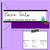 Back to School Name Tent - Academic Discussion