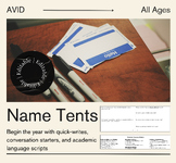 Name Tents: A First Day Activity with Conversation Starter