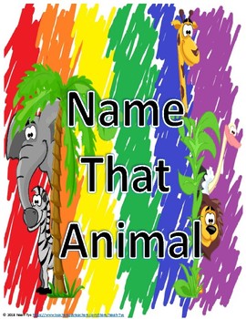 Preview of Name That Animal Complete Set