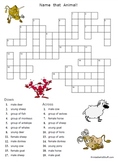 Name That Animal!  crossword puzzle