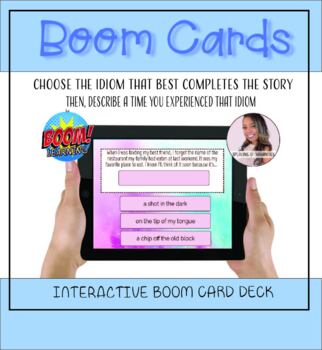 Preview of Name That IDIOM - BOOM CARDS #DistanceLearning