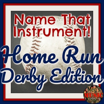 Preview of Name That Instrument! Home Run Derby Orchestra Game - ELEMENTARY MUSIC PPT GAME