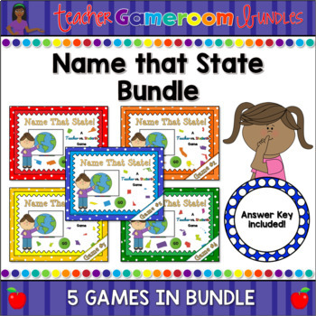 Name That State Powerpoint Game Bundle By Teacher Gameroom Tpt