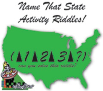 Preview of Name That State! Riddles,Activities,Brain Teasers, Critical Thinking,Math,Games
