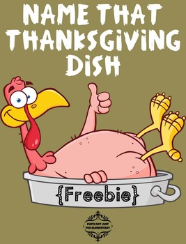 Preview of Name That Thanksgiving Dish {FREEBIE}