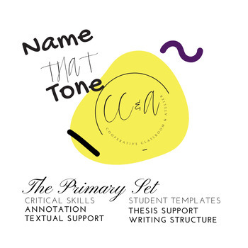 Preview of Literacy | Name THAT Tone |The STARTER Set | Endeavors in Critical Reading (*AP)