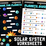 Name The Planets Worksheet | Planets Quiz