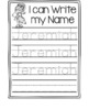 Name Writing Practice- Name Trace Paper (Editable) by Simply Teaching