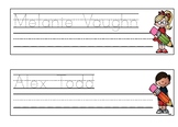 Name Writing Practice- Name Trace Paper-- Editable