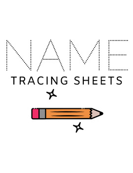 Preview of Name Tracing Cover Sheet Template