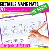 Name Tracing Letter Formation and Dough Mats - Editable