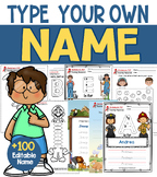 Name Tracing Worksheets - Editable Names