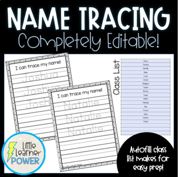 Editable Name Tracing & Writing Practice Books I Can Write My Name