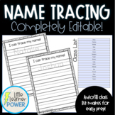 Name Tracing Writing Practice Sheets (version 3), Editable