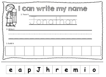 name writing practice trace write build editable tpt