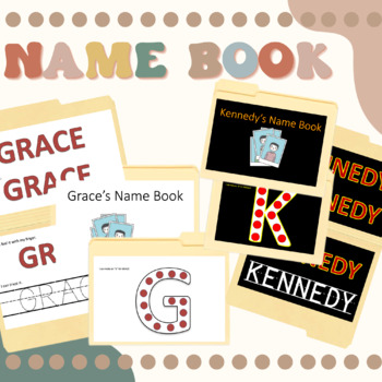 Preview of Name Writing Book for Special Ed with High Contrast Option