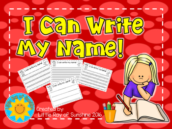 Preview of Name Writing - I Can Write My Name