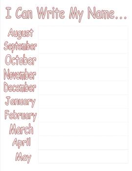Preview of Name Writing Practice