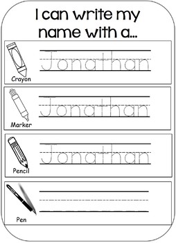 Name Writing Practice (Editable) by Simply Teaching Youngins | TpT