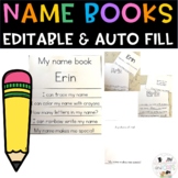 Name Writing Practice Editable Books | Name Tracing Editable