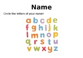 Name letter identification -EDITABLE