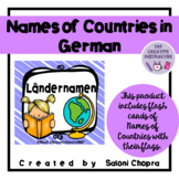 Name of Countries In German- Flash Cards