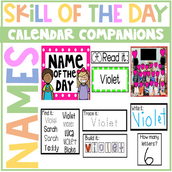 Preview of Name of the Day Calendar Companion (Preschool and Kindergarten)