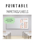 Name/subject tags/labels