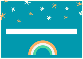 Preview of Name tag, rainbow