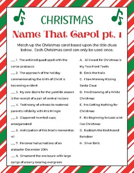 Name that Christmas Carol Game | Christmas Song Game | Christmas Games ...