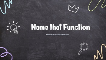 Preview of Name that Function - Random Graph Generator - Interactive Game - Powerpoint