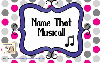 Preview of Name that Musical Game