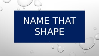 Preview of Name that Shape