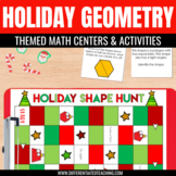 Holiday Shapes Game: 2D Geometry Attributes & Vocabulary  