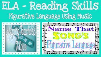 Preview of Name that Song! Figurative Language Activity - Great for Independent Activity!