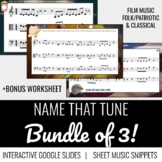 Name that Tune BUNDLE | Interactive Google Slides | film, 
