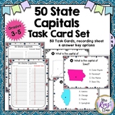 Name the 50 State Capitals Task Cards