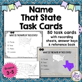 Name the 50 State Task Cards - 50 States Naming Task Card 