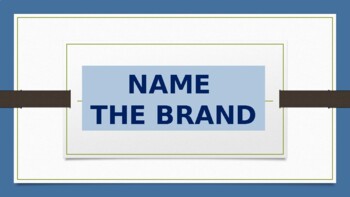 Preview of Name the Brand