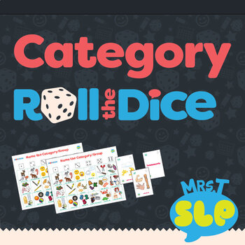 Preview of Category Speech Therapy Roll-the-Dice Games
