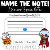Name the Note | Digital Music Game for Identifying Line an