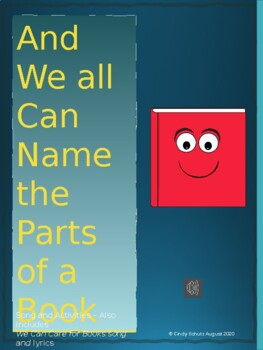 Preview of Name the Parts of a Book (song and activities)