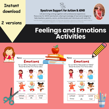 Name the Emotion - Feelings Worksheet for SEL Practice - Emotion ...