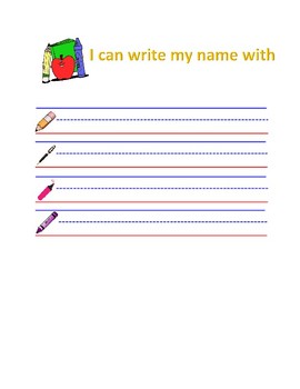 Name writing practice sheets by GINISA CRUZ | TPT