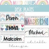 Nameplates |Classroom Decor | in Muted Colors