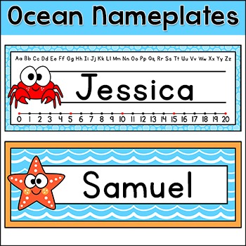 Ocean Theme Classroom Decor - Name Plates - Under the Sea Theme | TpT